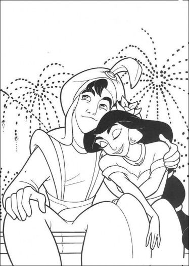 Jasminealaddin Coloring Page Disney Coloring Pages 374x525 Jasminealaddin Coloring Page Disney Coloring Pages