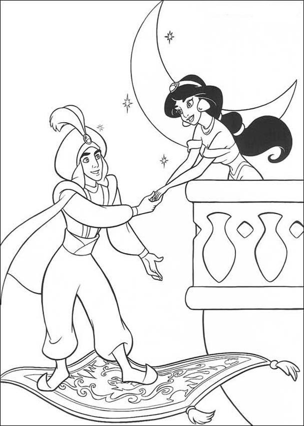 Free Printable Aladdin Coloring Pages For Kids 607x850 Free Printable Aladdin Coloring Pages For Kids