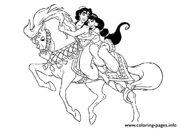 Aladdin And Jasmine On Horse Disney Coloring Pagesbc32 Coloring 630x450 Aladdin And Jasmine On Horse Disney Coloring Pagesbc32 Coloring