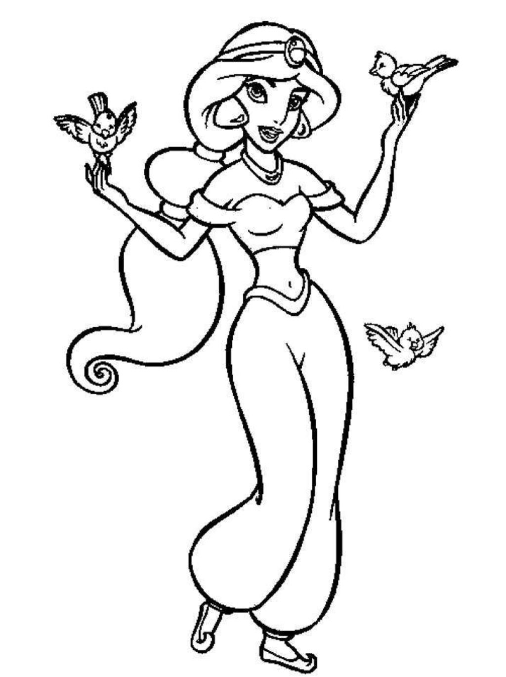 Free Printable Jasmine Coloring Pages For Kids 1024x1368 Free Printable Jasmine Coloring Pages For Kids