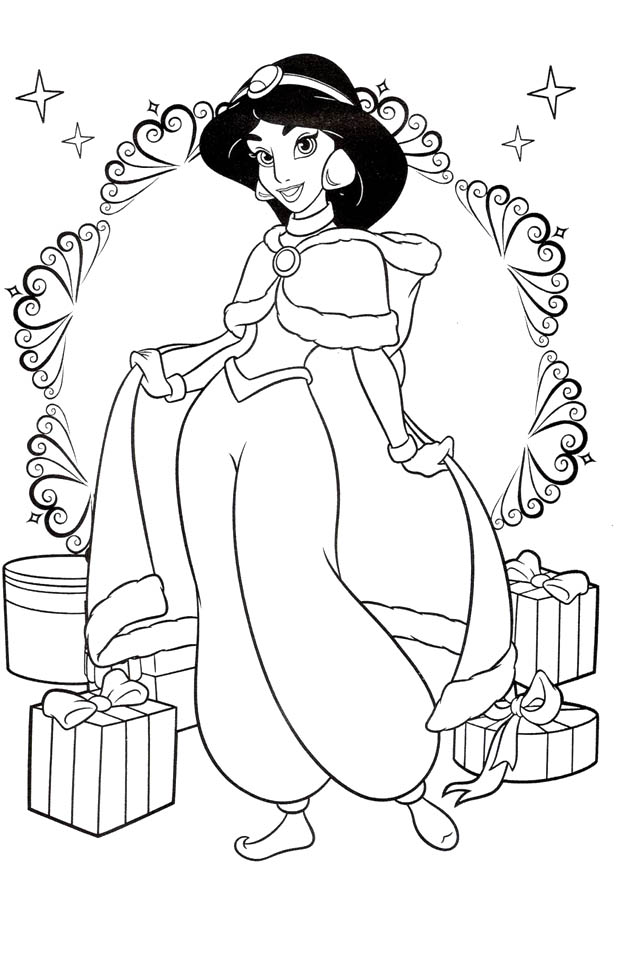 Princess Jasmine Coloring Pages 633x960 Princess Jasmine Coloring Pages
