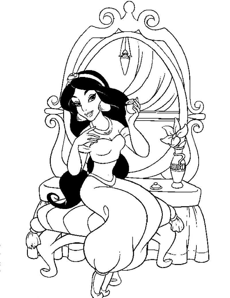 Free Printable Coloring Pages Princess Jasmine Princess Jasmine 801x1038 Free Printable Coloring Pages Princess Jasmine Princess Jasmine