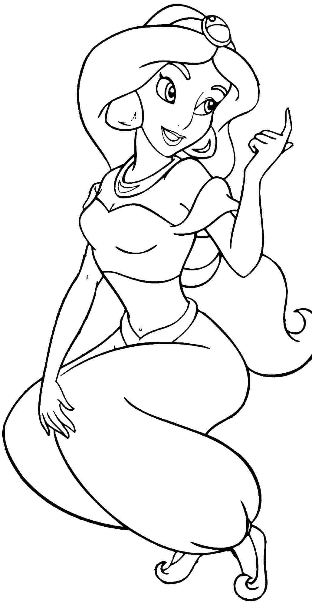 Disney Princess Jasmine Coloring Pages 1031x2000 Disney Princess Jasmine Coloring Pages