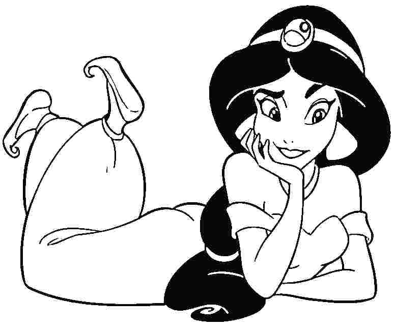 778x642 Jasmine Coloring Pictures Jasmine Printable Coloring Pages Free