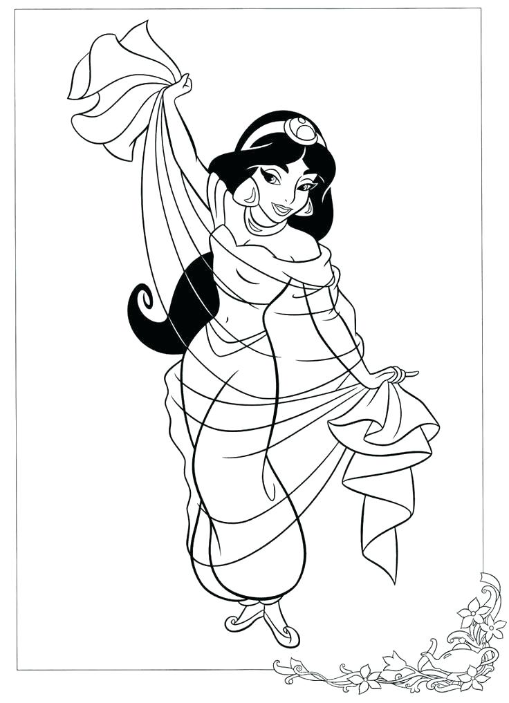 736x1017 Coloring Pages Of Jasmine Jasmine Printable Coloring Pages
