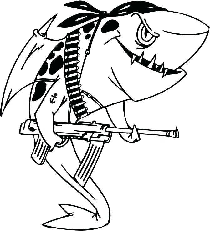 Shark Pictures To Color Together With Scary Sharp Jaws Coloring 671x739 Shark Pictures To Color Together With Scary Sharp Jaws Coloring