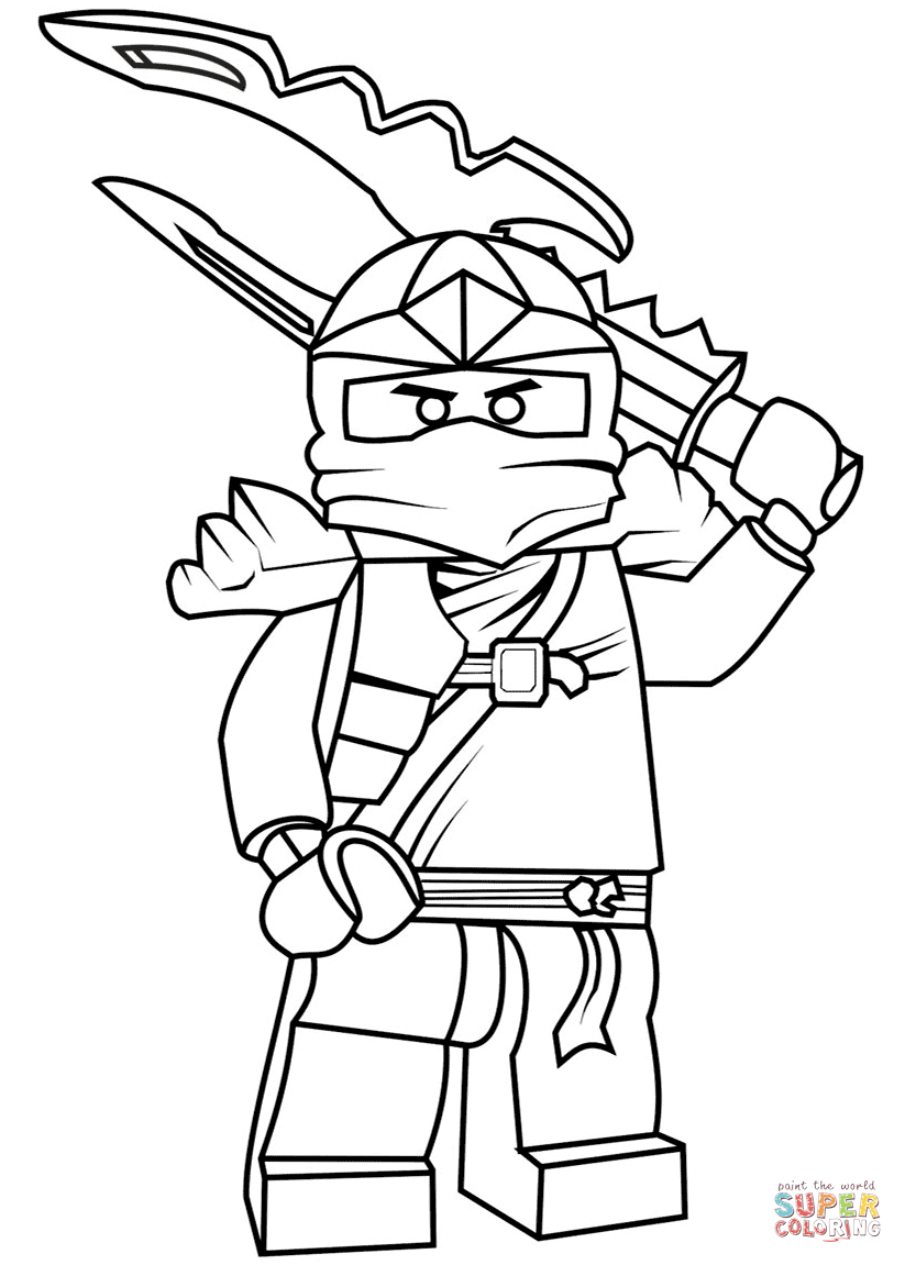 823x1151 Lego Ninjago Jay Zx Coloring Page Free Printable Coloring Pages