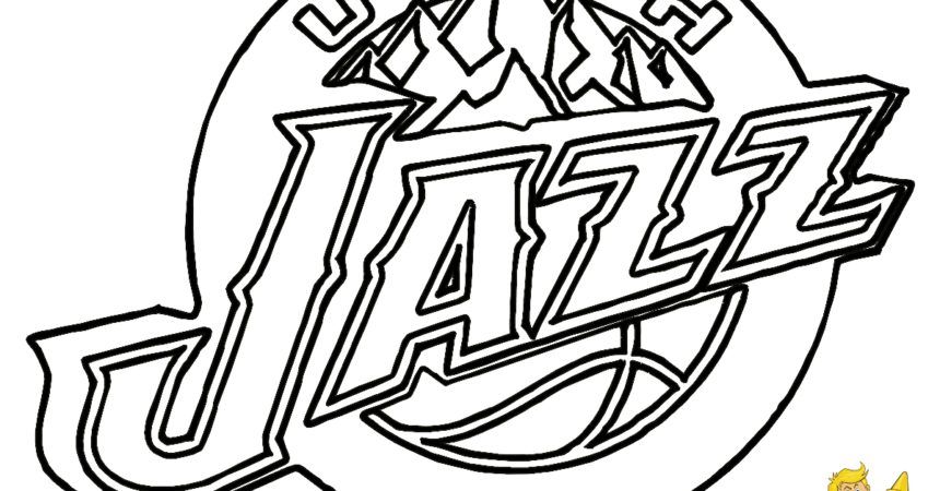 860x450 Jazz Coloring Pages Lovely Printable Nba Coloring Pages Nba Logos