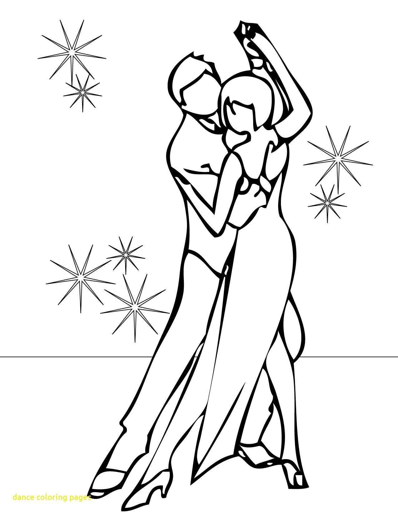 1275x1650 Jazz Dance Coloring Page 02 Pages