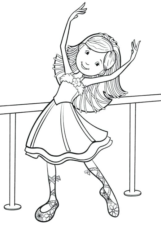 Dance Coloring Pages Little Ballet Dancer Smiling Coloring Page 520x730 Dance Coloring Pages Little Ballet Dancer Smiling Coloring Page