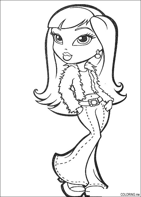 567x794 Coloring Page Bratz Jeans 2