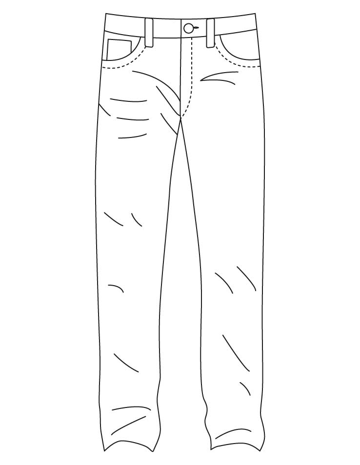 Jeans Coloring Page at GetColorings.com | Free printable colorings ...