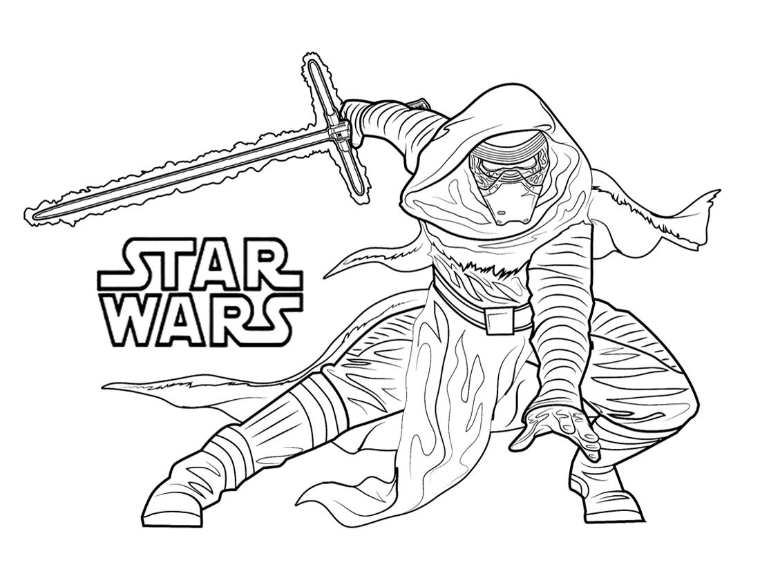 1100x850 Star Wars Coloring Pages Kylo Ren Printable 8 Q Fordult Is