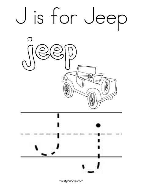 468x605 J Is For Jeep Coloring Page