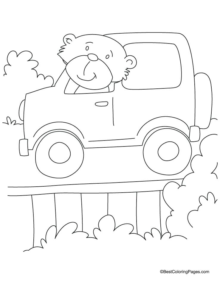 Jeep Coloring Pages Bear Driving The Jeep Coloring Page Jeep 738x954 Jeep Coloring Pages Bear Driving The Jeep Coloring Page Jeep