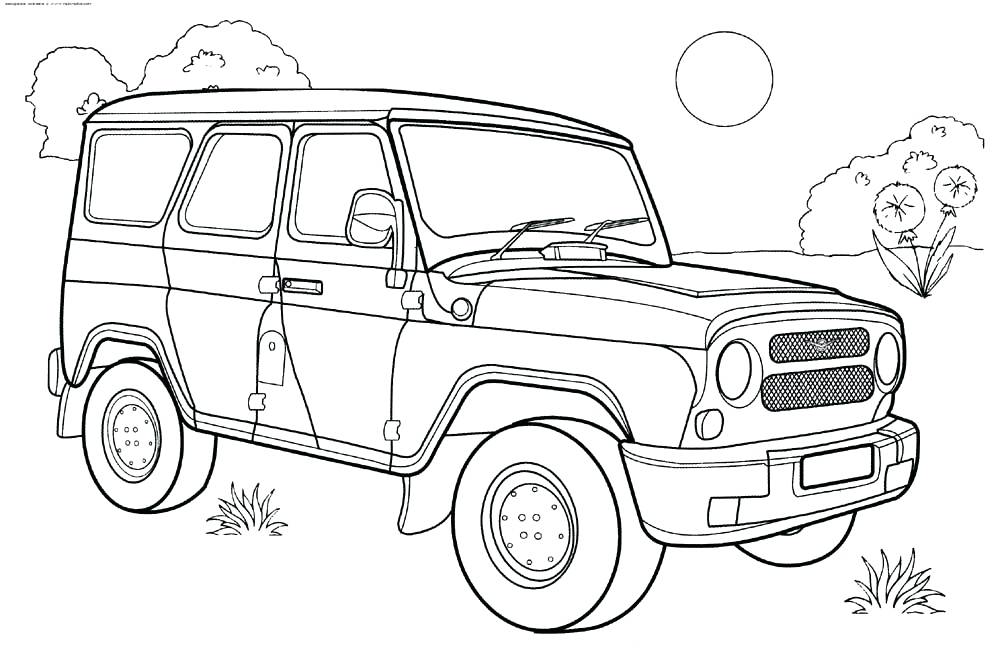 Jeep Wrangler Coloring Pages