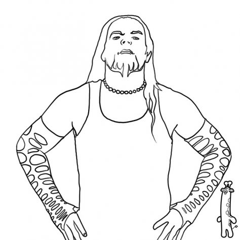 Realistic Jeff Hardy Sketch Printable To Color Famous People 474x474 Realistic Jeff Hardy Sketch Printable To Color Famous People