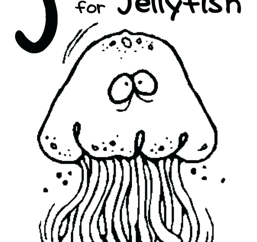 852x800 Jellyfish Coloring Pages Free Of Cute Jelly Fish Page Printable