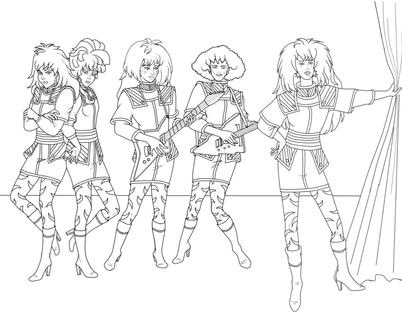 800x622 Interesting Jem And The Holograms Coloring Pages Reviews Diy