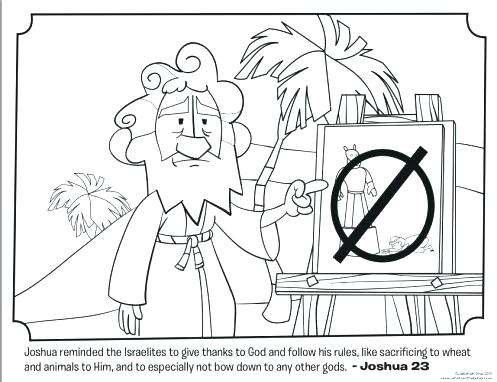 497x382 Joshua And The Battle Of Jericho Coloring Page Fought The Battle