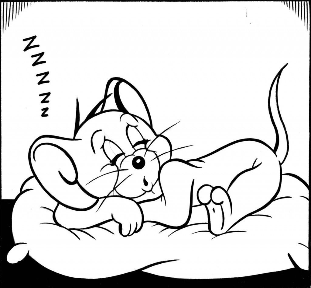 Tom And Jerry Coloring Pages Cartoons 1024x946 Tom And Jerry Coloring Pages Cartoons
