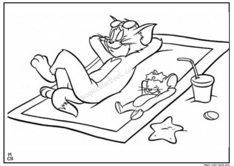 Tom And Jerry Cartoons Coloring Pages 970x689 Tom And Jerry Cartoons Coloring Pages