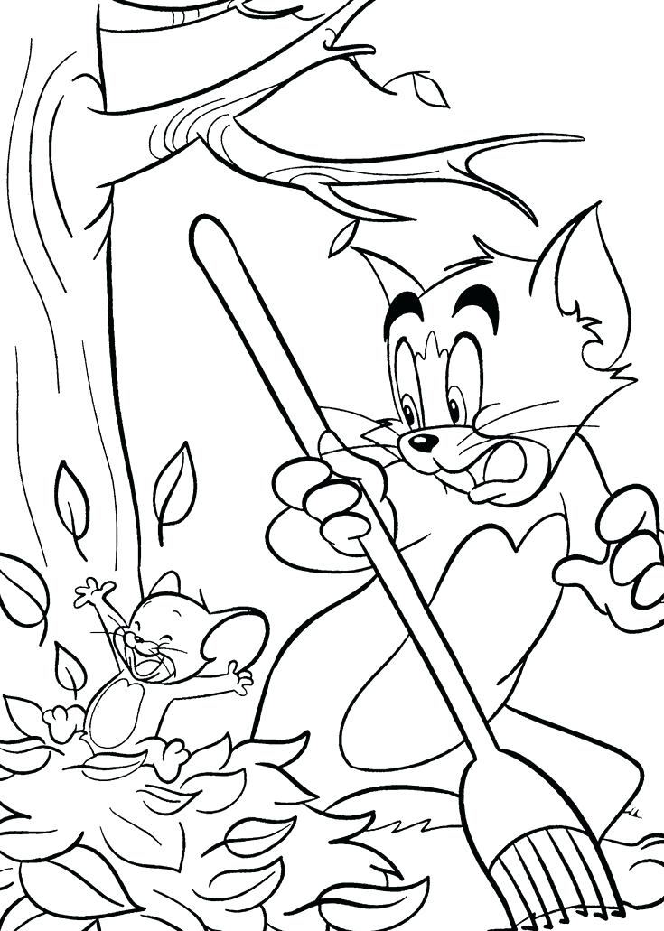 Coloring Pages Of Tom And Jerry Tom And Fall Coloring Pages 735x1031 Coloring Pages Of Tom And Jerry Tom And Fall Coloring Pages