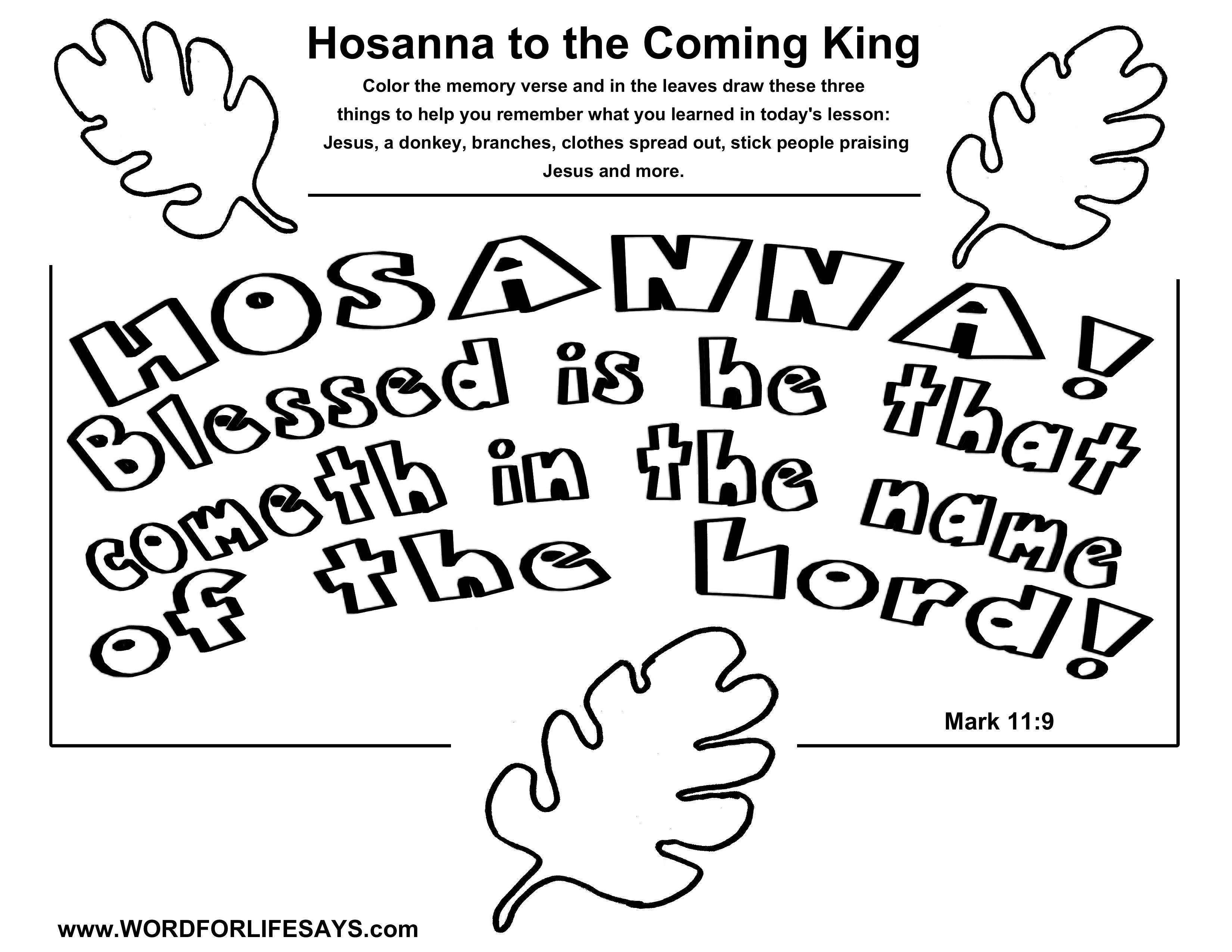 3300x2550 Colorful Triumphal Entry Coloring Page Jesus H