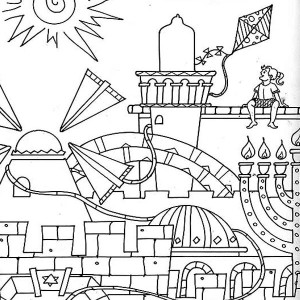 300x300 Wolf Up In The Hill Coloring Page