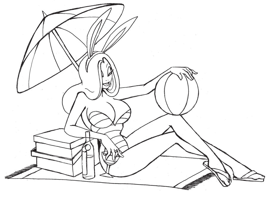 900x661 Jessica Rabbit Sketch By Yastach