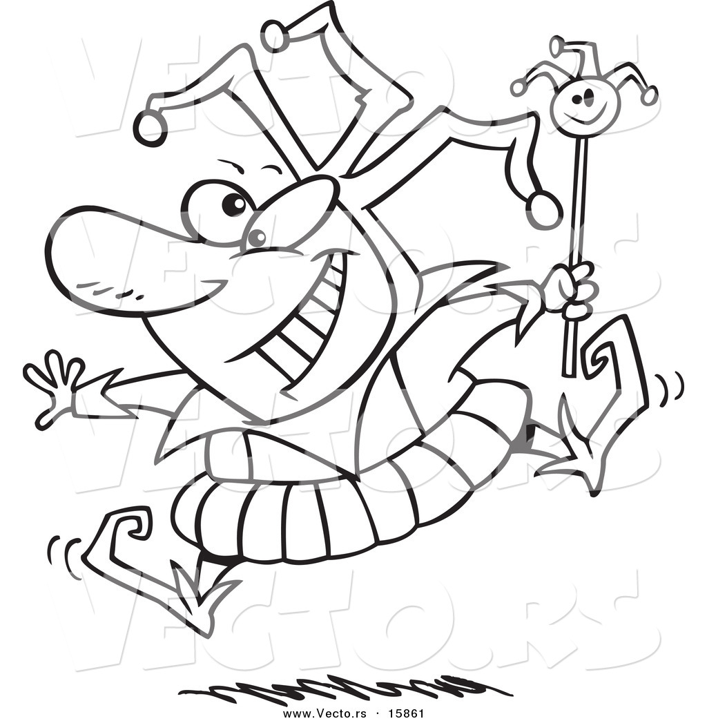 Vector Of A Cartoon Happy Fool 1024x1044 Vector Of A Cartoon Happy Fool