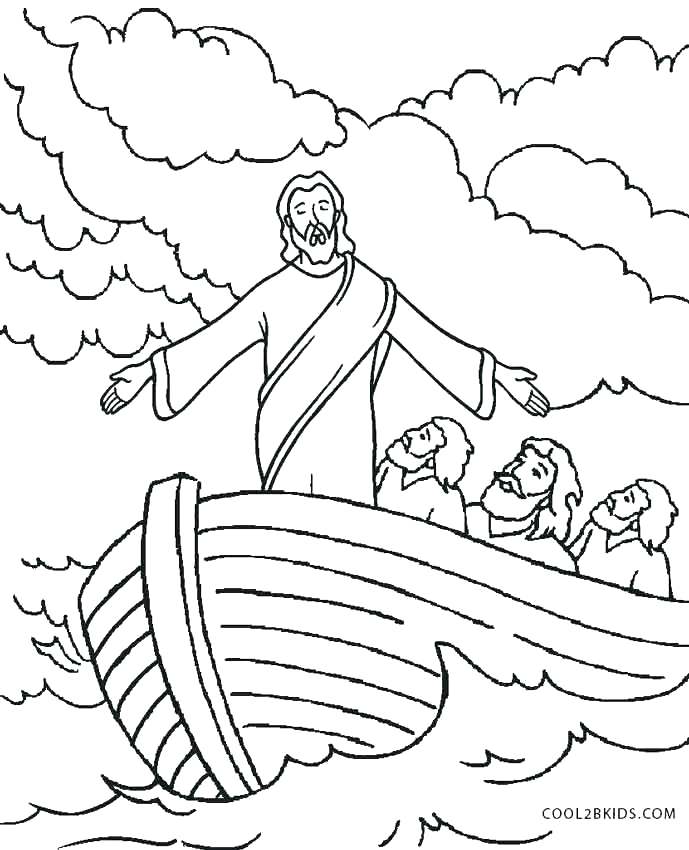 Coloring Pages Of Jesus Coloring Pages Calms The Storm Coloring 689x850 Coloring Pages Of Jesus Coloring Pages Calms The Storm Coloring