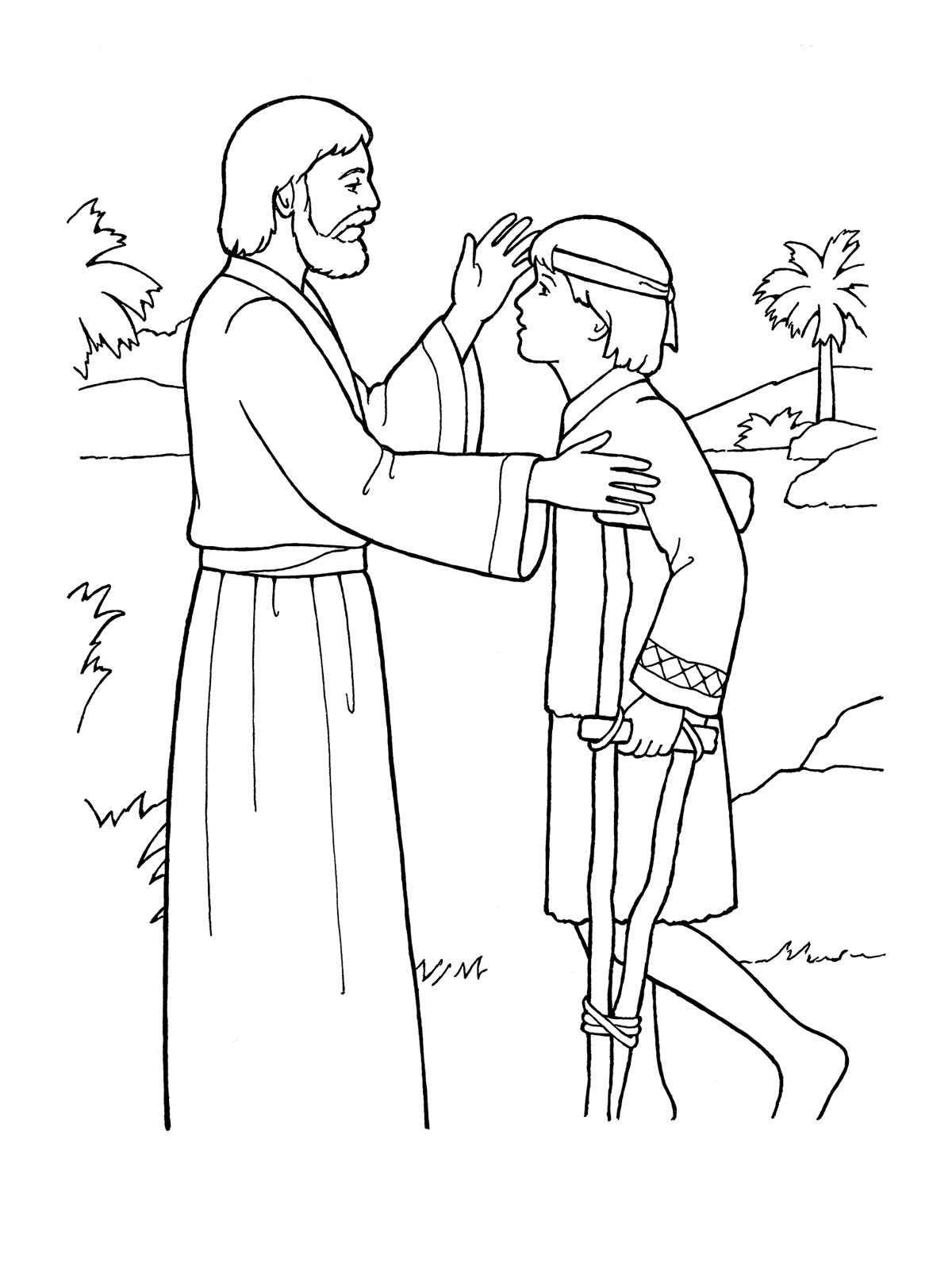Inspiration Jesus Heals Boy Coloring Page 1200x1600 Inspiration Jesus Heals Boy Coloring Page