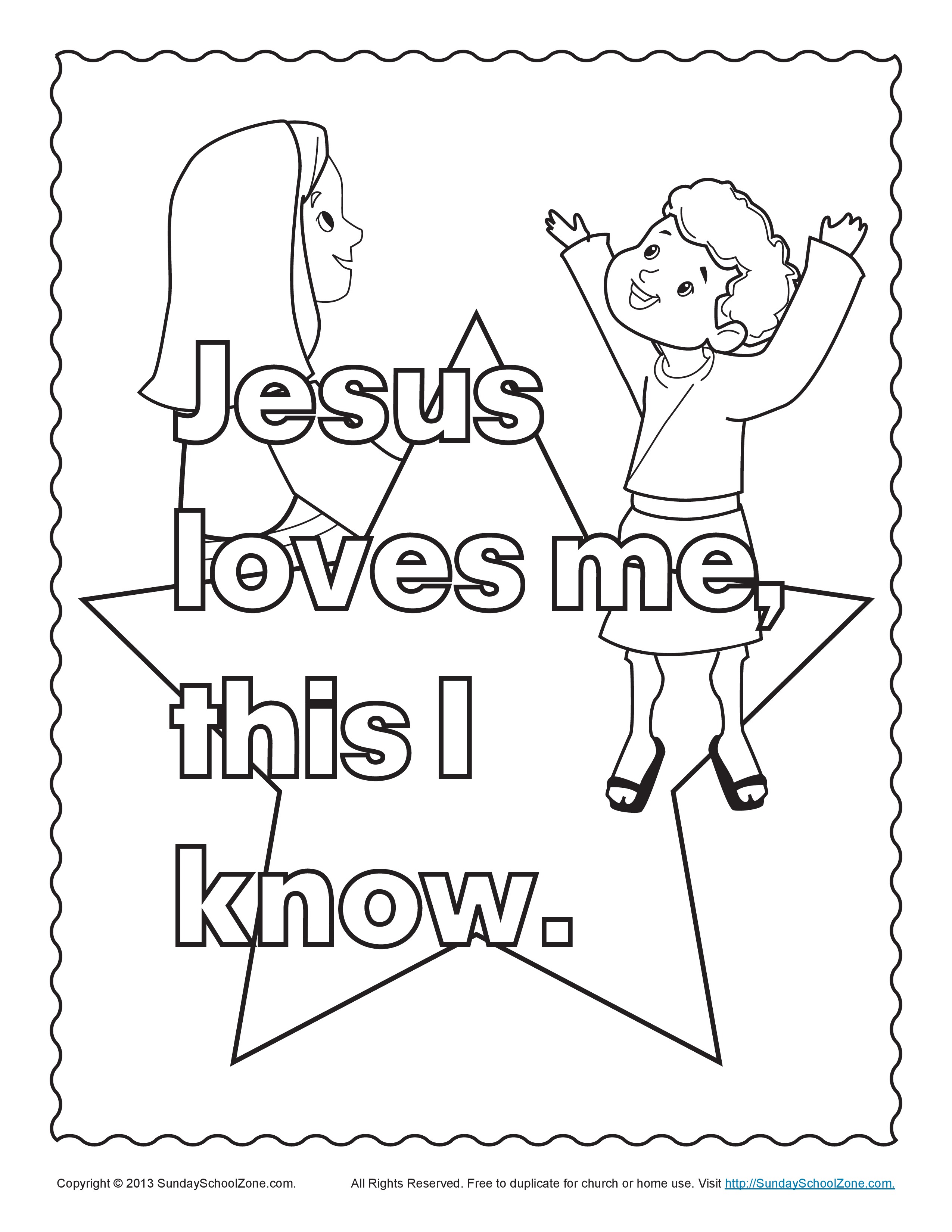 Jesus Loves Me Coloring Page 2550x3300 Jesus Loves Me Coloring Page