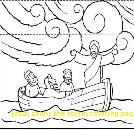 Jesus Calms The Storm Coloring Page at GetColorings.com | Free ...