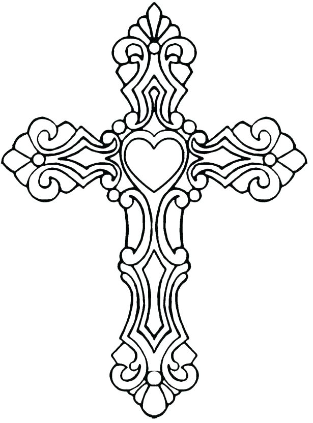 615x832 Jesus On The Cross Coloring Pages