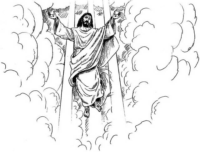 Ascension Of Jesus Christ Coloring Pages 640x486 Ascension Of Jesus Christ Coloring Pages