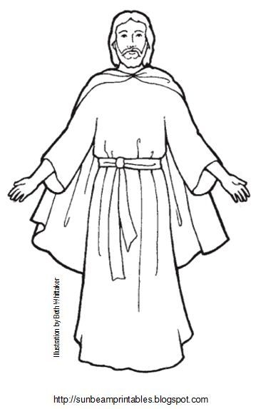 Coloring Page Of Jesus Sunbeam Printables Craft Page For Lesson 5 366x573 Coloring Page Of Jesus Sunbeam Printables Craft Page For Lesson 5