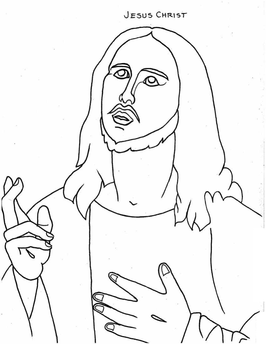 Free Printable Jesus Coloring Pages For Kids 850x1099 Free Printable Jesus Coloring Pages For Kids
