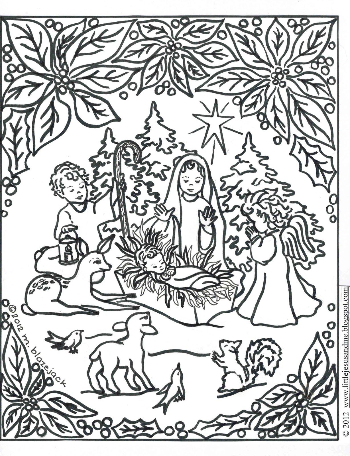 Jesus And Nativity Coloring Page Catholic Crafts Amp Coloring 1228x1600 Jesus And Nativity Coloring Page Catholic Crafts Amp Coloring