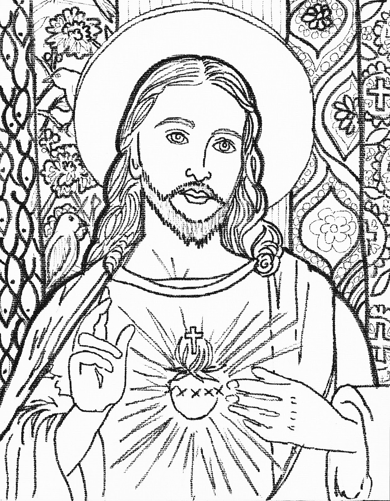 Adult Coloring Pages Jesus Color Bros 1245x1600 Adult Coloring Pages Jesus Color Bros