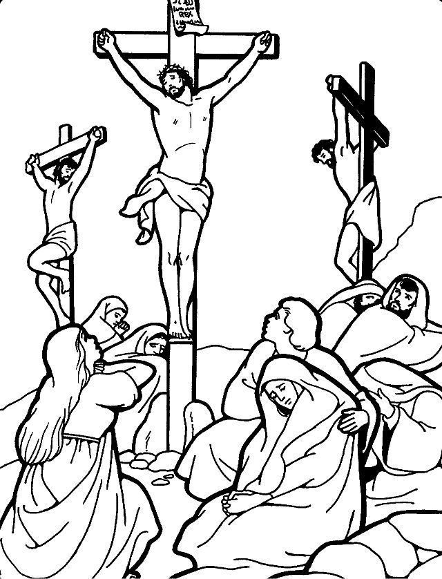 640x838 Good Friday Free Coloring Pages Resurection Sunday