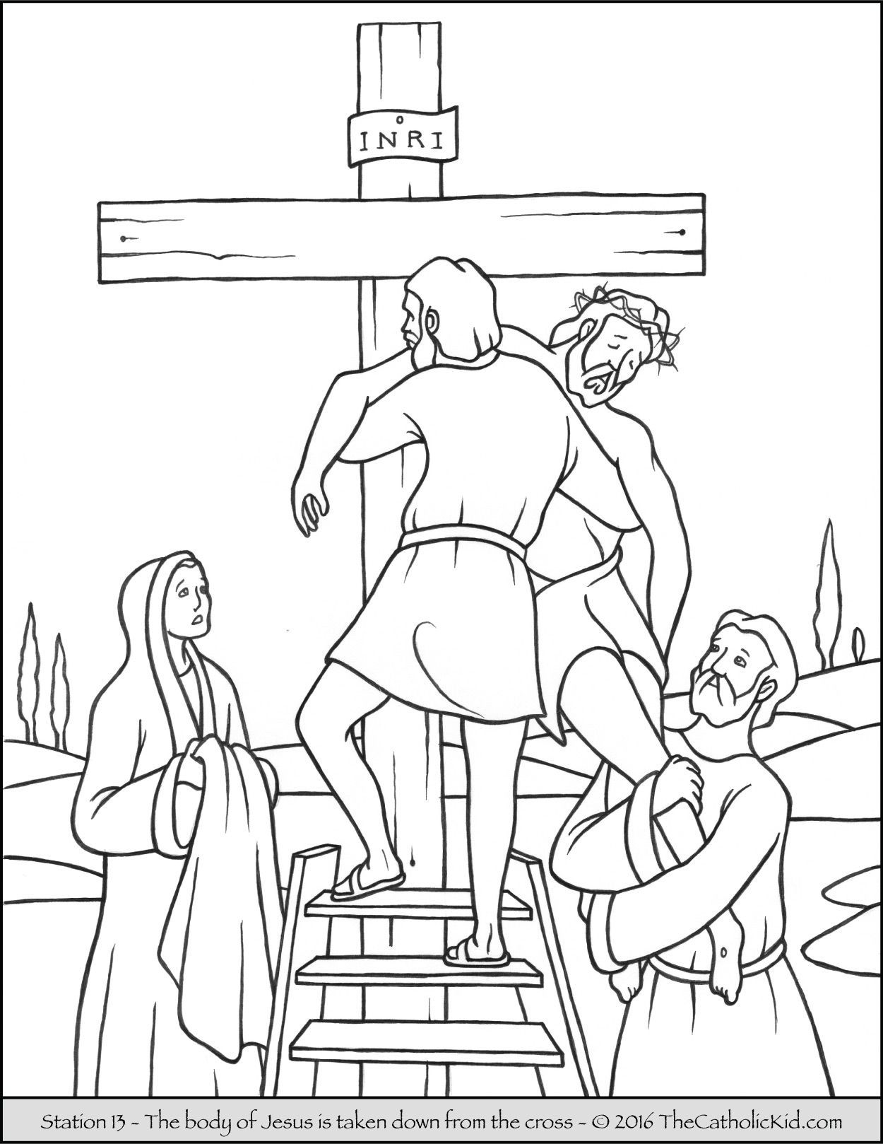 1250x1618 Stations Of The Cross Coloring Pages 13