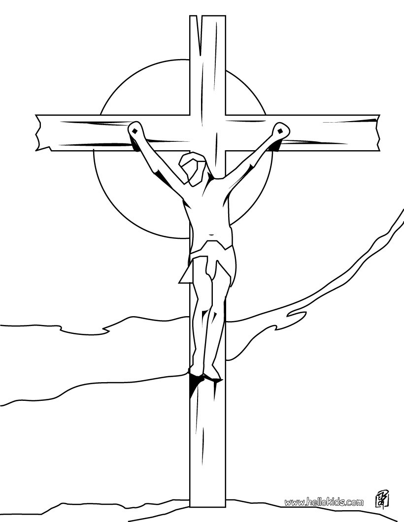 Crucifixion Of Jesus Coloring Pages 820x1060 Crucifixion Of Jesus Coloring Pages