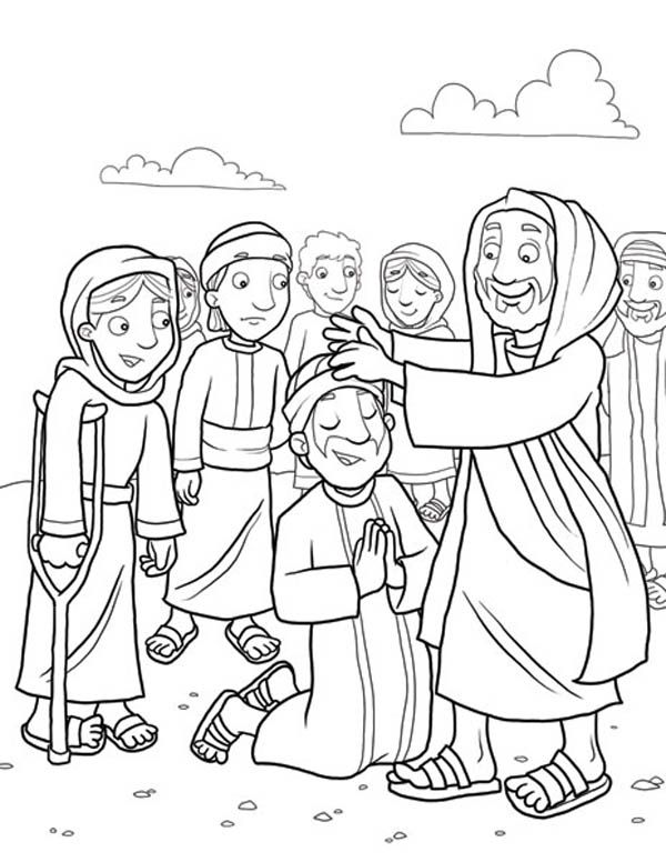 600x776 Heals The Sick Because Miracles Of Jesus Coloring Page
