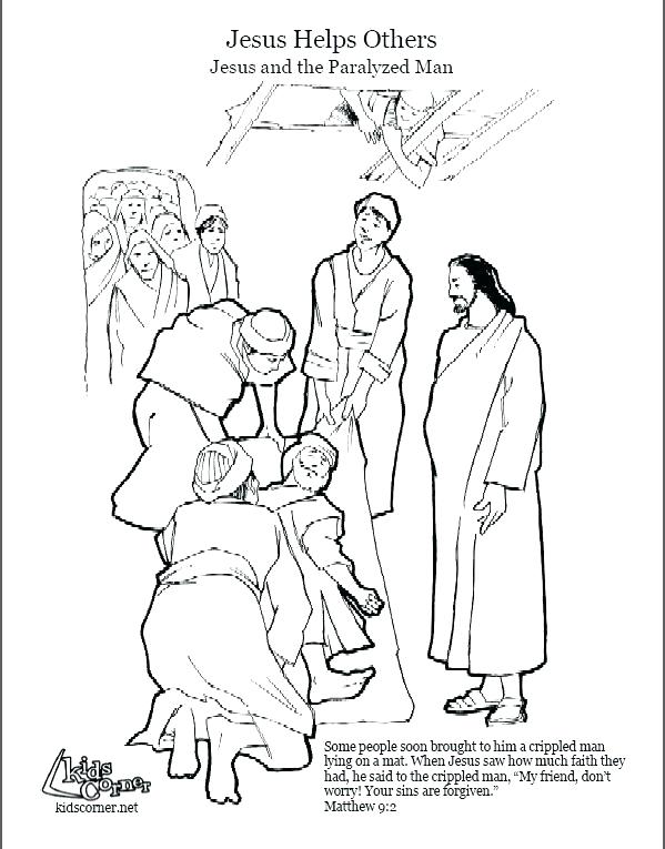 Jesus Heals Coloring Page at GetColorings.com | Free printable ...