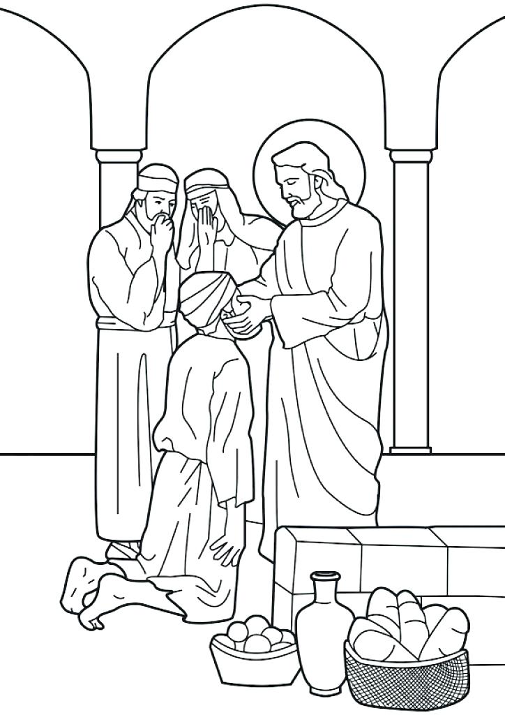 Jesus Heals A Blind Man Coloring Page Best Doctors Body Heals 724x1024 Jesus Heals A Blind Man Coloring Page Best Doctors Body Heals