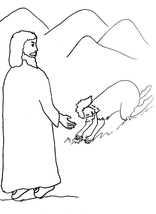 Jesus Heals The Paralyzed Man Colouring - Jesus Heals The Paralyzed Man Colouring Pages 28