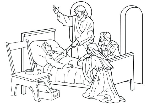561x397 Healing Coloring Pages Heals Coloring Page Heals The Sick Healing
