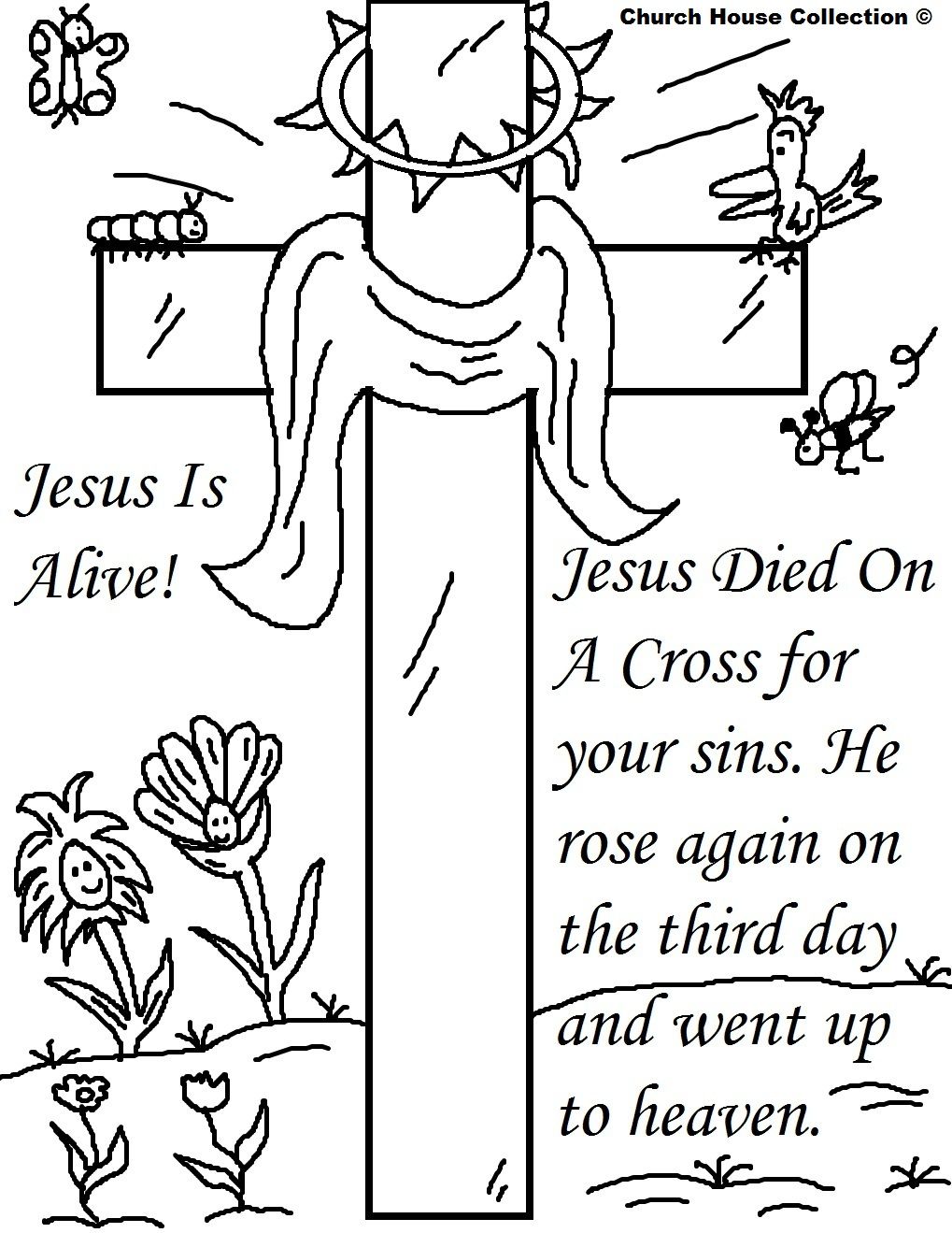 Jesus Is Alive Coloring Page at - Jesus Is Alive Coloring Page 2